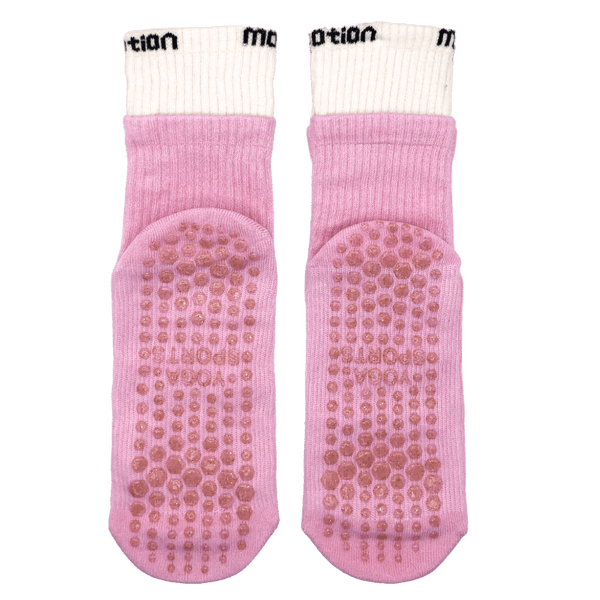 MOTION Crew Grip Socks Pink