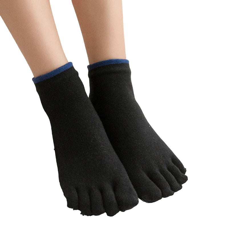 GROUNDED Ankle Toe Grip Socks Black
