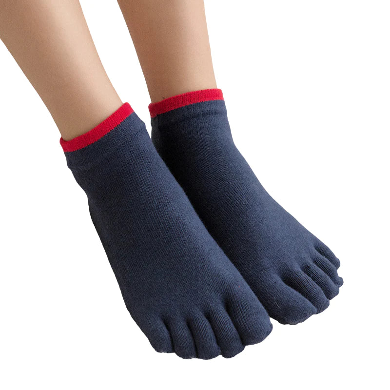 GROUNDED Ankle Toe Grip Socks Midnight Blue